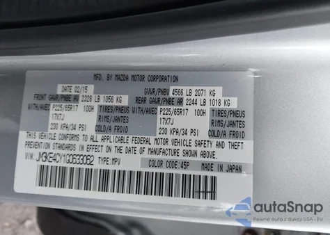 2016 Mazda Cx-5 Touring from USA, damaged, VIN JM3KE4CY1G0633062